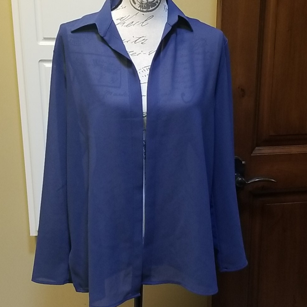 Chiffon wrap shirt